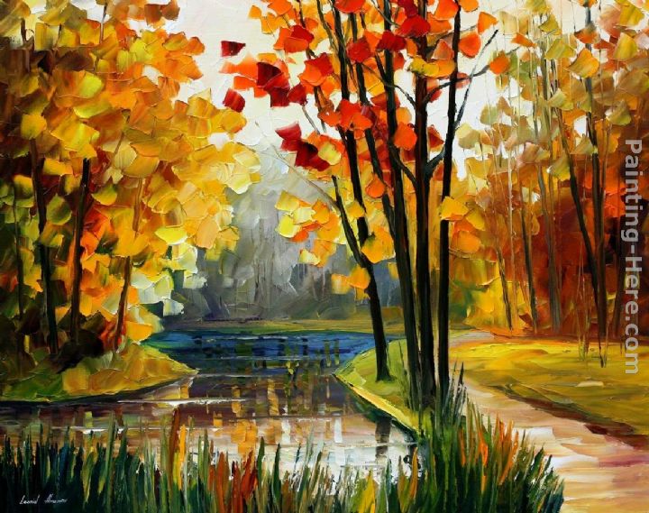 Leonid Afremov FOREST STREAM